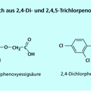 Das Gemisch aus 2,4-Di- und 2,4,5-Trichlorphenoxessigsäure wurde als Entlaubungsmittel eingesetzt. 
