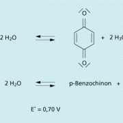 Chinon und Hydrochinon bilden ein korrespondierendes Redoxpaar. 