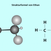 Strukturformel von Ethan 