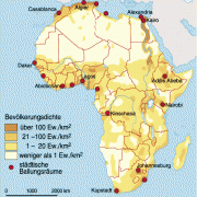 Bevölkerungsdichte Afrikas 