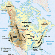 Landschaftliche Gliederung Nordamerikas 