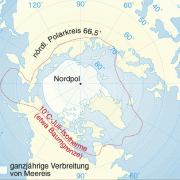 Klimatische Begrenzung der Arktis 