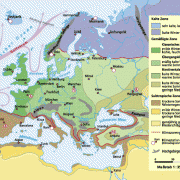 Klimazonen Europas und ihre Untergliederung 