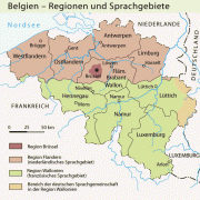 Belgien –- Regionen und Sprachen 