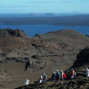 Junge Vulkanlandschaft mit Schmarotzervulkanen im Westen des Galapagos-Archipels