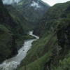 Durchbruchstal des Rio Pastaza (entwässert zum Amazonas) in der Ostkordillere, Ecuador
