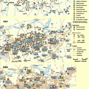Siedlungsstruktur und Wirtschaft im Ruhrgebiet um 1840, 1957 und 2000 