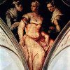 GIORGIO VASARI: Porträt der Nicolosa Bacci und der Edeldame aus Arezzo;um 1535–1540,
                            Fresko;Arezzo, Casa Vasari.
                        