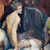 TOUSSAINT DUBREUIL: Das Aufstehen einer Dame, Detail, Ende 16. Jh., Öl auf Leinwand, Paris, Musée du Louvre. 