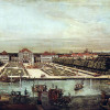 CANALETTO: Ansicht von München, Schloß Nymphenburg, von Westen aus gesehen.Washington (D.C.), National Gallery of Art 