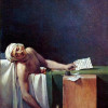 JAQUES-LOUIS DAVID: „Der ermordete Marat“, gemalt 1793 