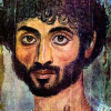 Mumienbildnis aus Fayum, 2. Jh. n.Chr.;Männerporträt, röm.-ägypt. Malerei. 