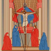 Schema der Zentralperspektive in MASACCIOs Fresko „Trinität“ 