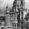 Synagoge in der Oranienburger Straße in Berlin (1878), Lithografie nach einer Fotografie von LUDWIG ROHBOCK 