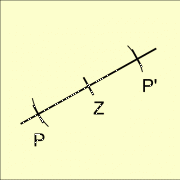 Spiegelung eines Punktes P an einem Punkt Z 