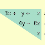 Gleichungssystem in Dreiecksform 