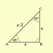 Gleichschenklig-rechtwinkliges Dreieck 