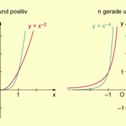 Graphen von Potenzfunktionen mit geraden Exponenten 