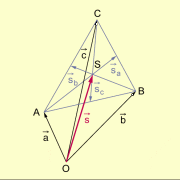 Schnittpunkt der Seitenhalbierenden eines Dreiecks 
