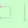Übergang von einem geschlossenen Schwingkreis (links) zu einem offenen Schwingkreis (rechts) 